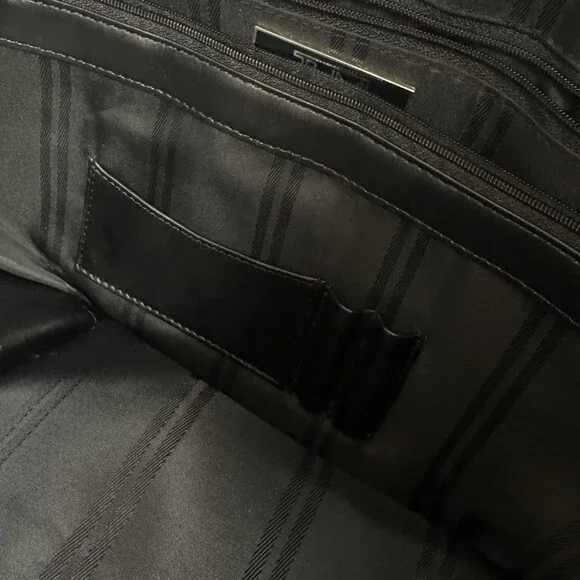 Tumi Large Tote Bag Leather/ Nylon Travel Voyaguer Everyday Shoulder Straps - Picture 6 of 13